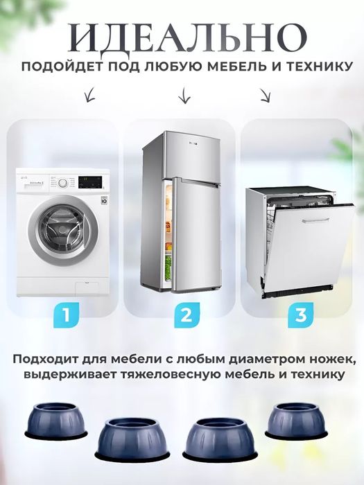 Антивибрационные подставки для стиральных машина