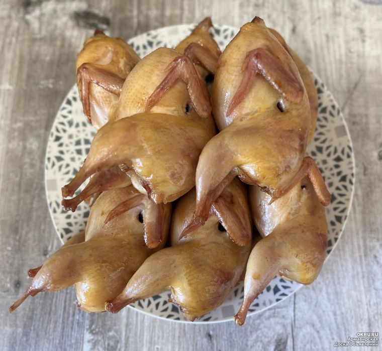 Перепелки копченые