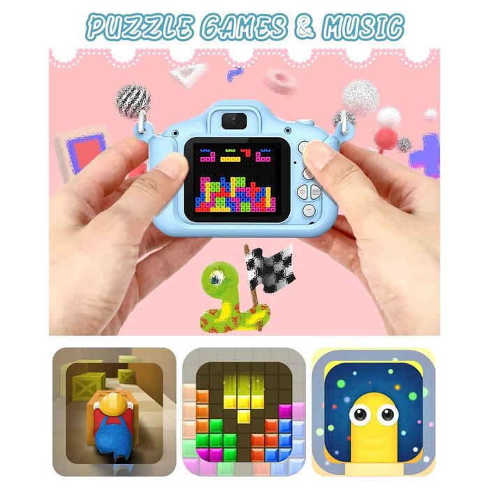 Детски дигитален фотоапарат STELS Q80s, Игри, Фото-рамки