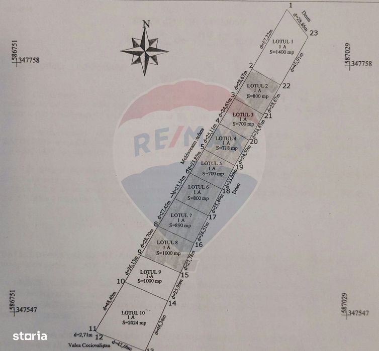 Teren de vânzare – Balotești, Strada Lacului, ansamblu de 10 loturi