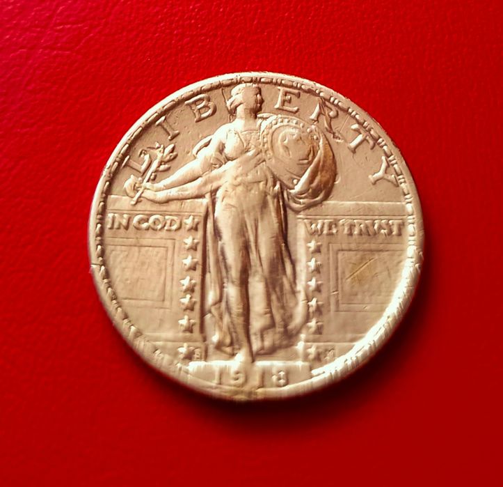 Quarter Dollar-USA-1959-1960 г-1918 S.Сребро!!!