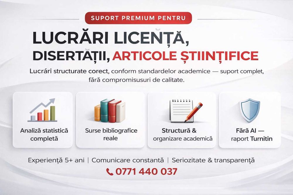 Asistenta academica si suport cercetare, licență, master, phd, articole științifice