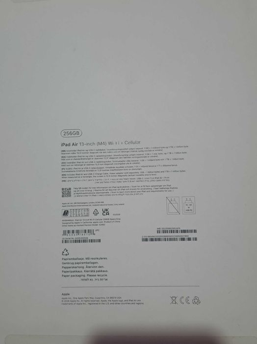 Tableta iPad Air 13 256 GB
