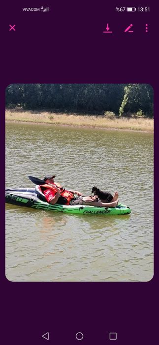 Надуваемо кану едноместно.