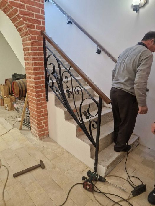 Balustrade din fier forjat ,scara fier forjat