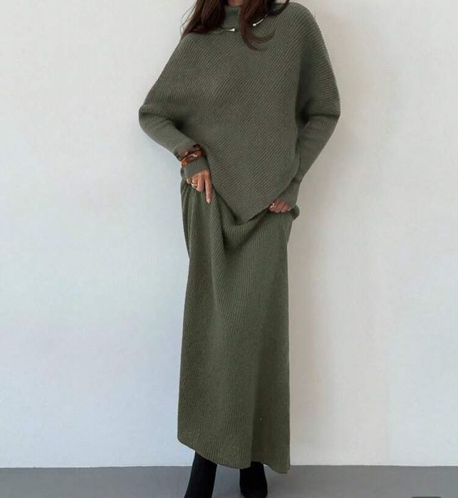 зелен, нежен хубав сет