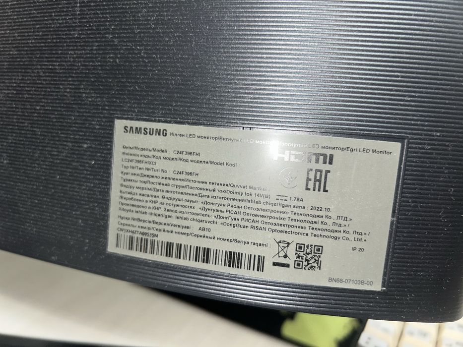 Монитор samsung full hd(1920x1080) 72 герц