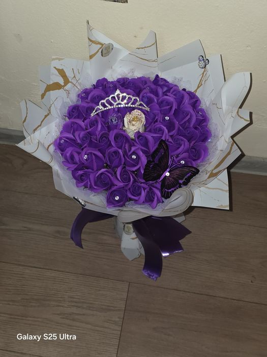 Buchet trandafiri din săpun