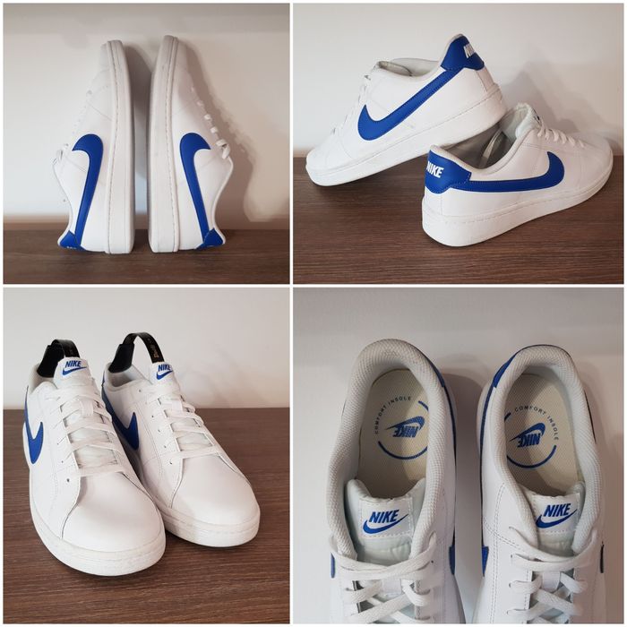 Pantofi sport NIKE Court Royale 2, Alb/Albastru, Noi, mărimea 43 EU
