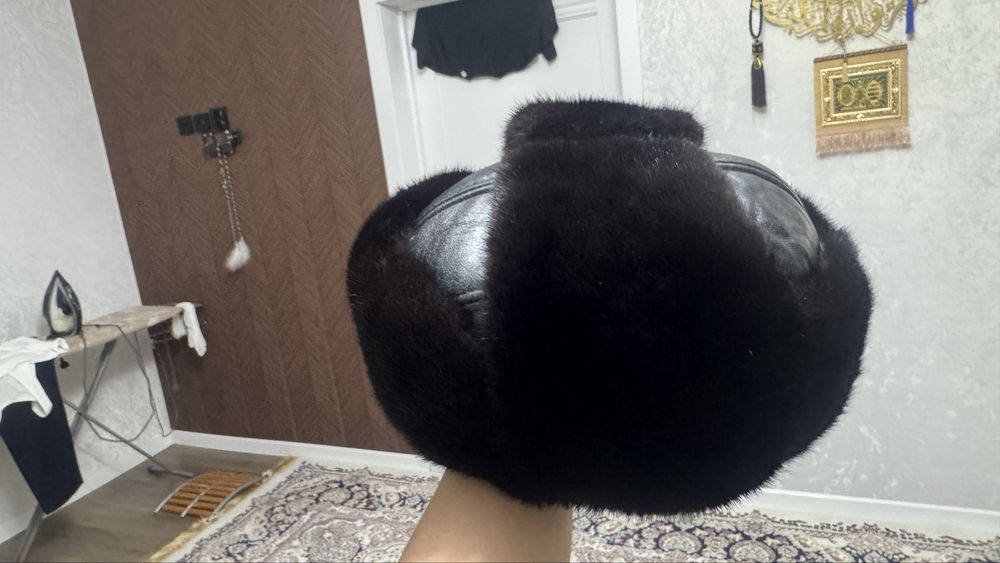 Норковая шапка мужская
