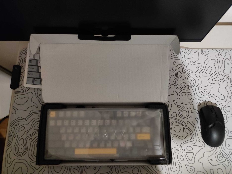 Tastatura Gaming Wireless Ajazz AK820 Pro 75% Gasket-mount TFT Screen