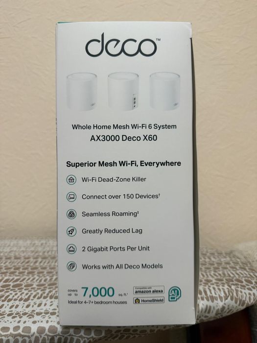 Router TP-Link Deco X60 (3 pack) Домашняя Mesh Wi‑Fi6 из США