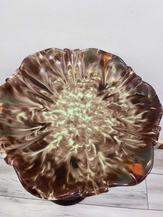 Centru de masa fructiera platou bibelou ceramica JASBA majolika