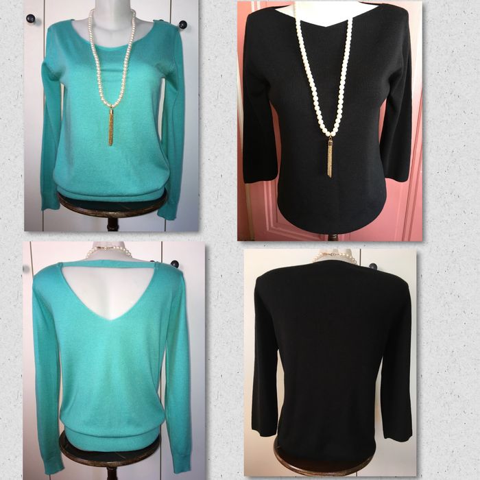 2бр S/M Vintage Dressing Escorpoin блуза топ
