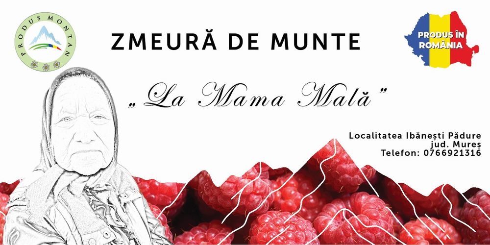 Zmeură de munte proaspătă – 35 lei/kg