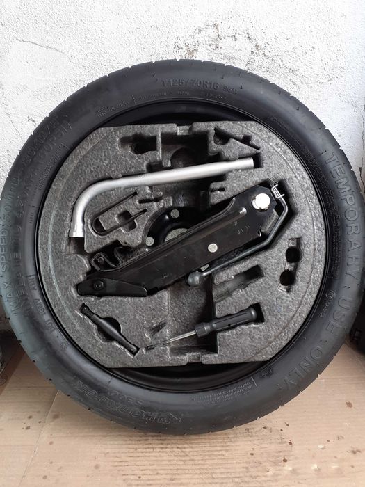 Roata rezerva SLIM R16 cric VW Golf,Touran,Passat,Eos, AUDI A3, SEAT