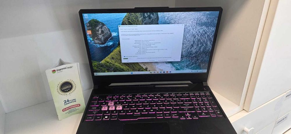 Laptop Asus F15 RTX 3050 4GB (Ag8 Tudor1/B74467) – Garantie 2 Ani