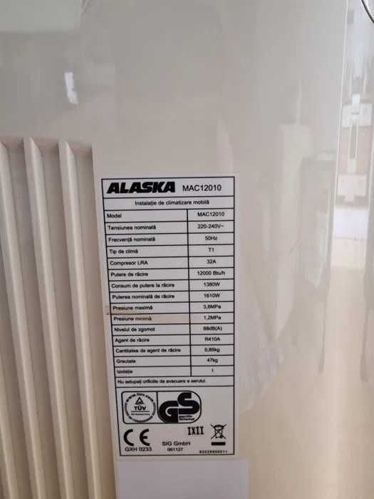 Aparat de aer condiționat Alaska MAC12010, preț negociabil.