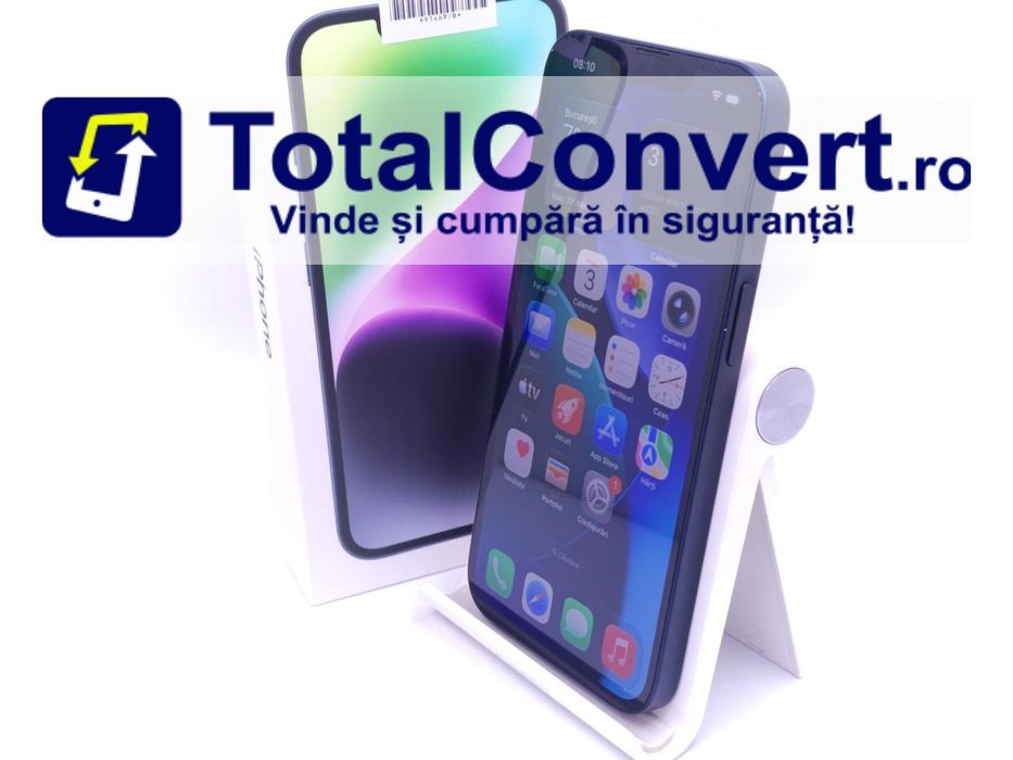 Apple iPhone 14 128GB Black 6GB Single SIM, Garantie 24 luni | #D91469