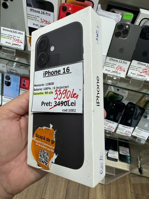 iphone 16 128gb negru ca nou