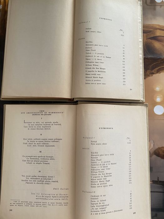 Poe- Scrieri alese-vol.I+2- București 1963