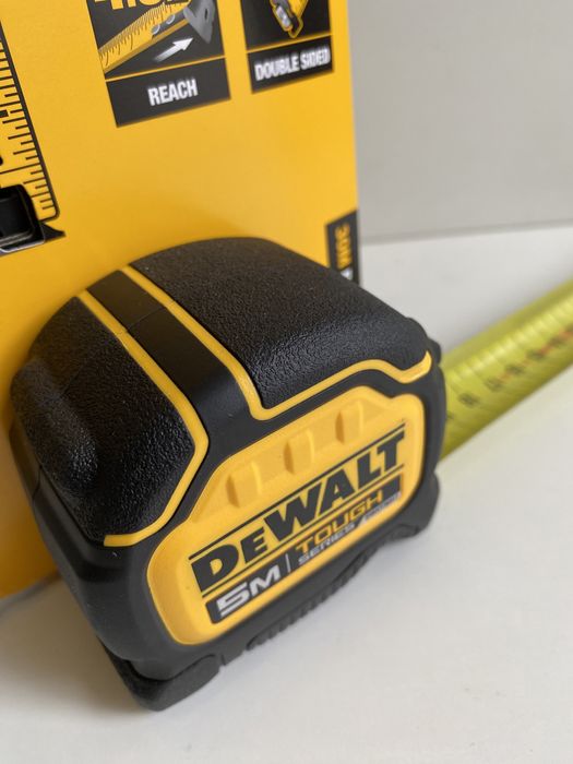 Противоударна Двулицева Ролетка 5м с магнит DeWALT TOUGH SERIES
