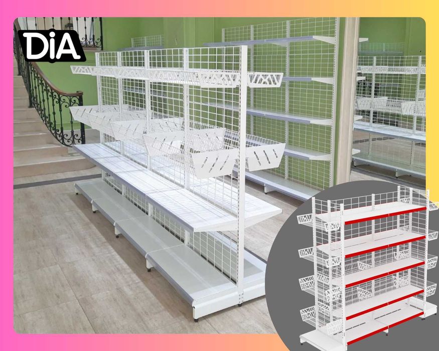 Стеллажи и полки, торговое оборудование для магазина