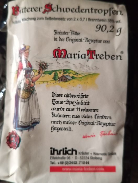 Трава Мария Требен, шведская горечь
