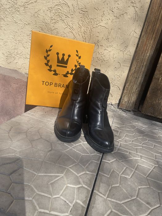 Ботинки демисезонные кожаные
