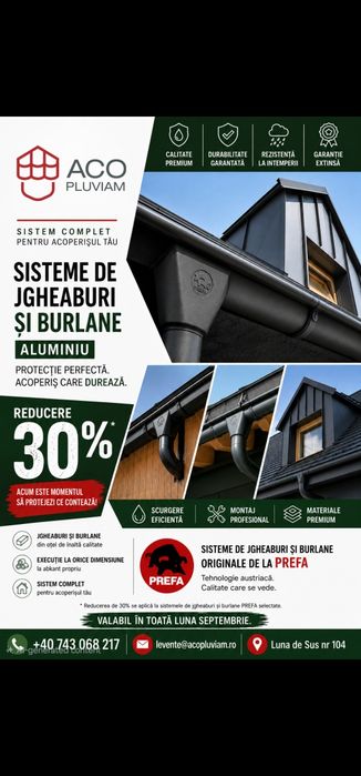 Producem confectionam atice din tabla aluminiu otel