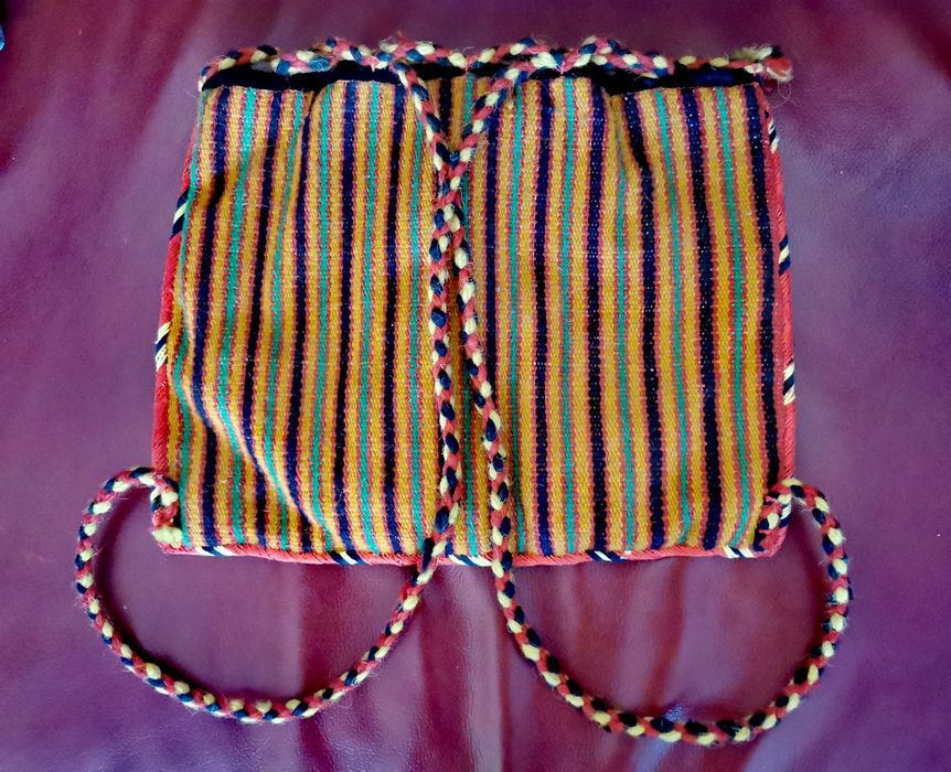 Автентична ръчно тъкана вълнена раница