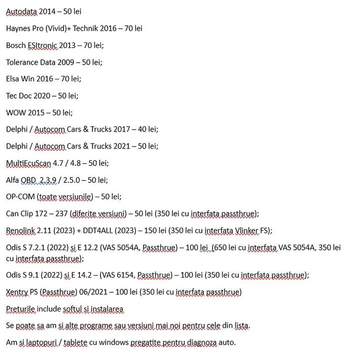 Laptop diagnoza auto Lenovo Delphi