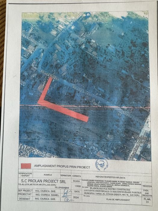 Parcele intravilane construibile cu PUZ 525m - 20 m latime str Sisesti