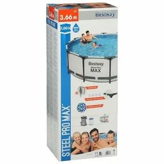 Бассейн | BESTWAY | 3.66 размером Каркасный | Для Лето хит Сезона!!!