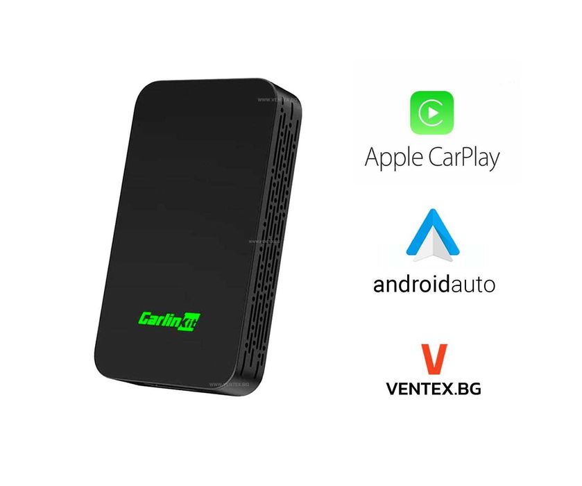 CarlinKit 5.0 безжичен адаптер за CarPlay и Android Auto за автомобил