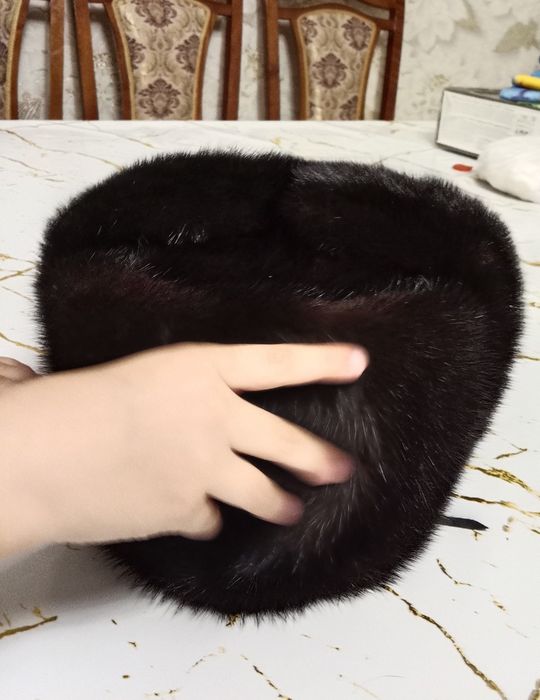 Норковая шапка новая