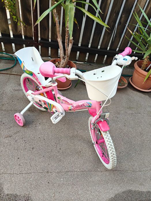 Bicicleta Roz Disney pentru copii