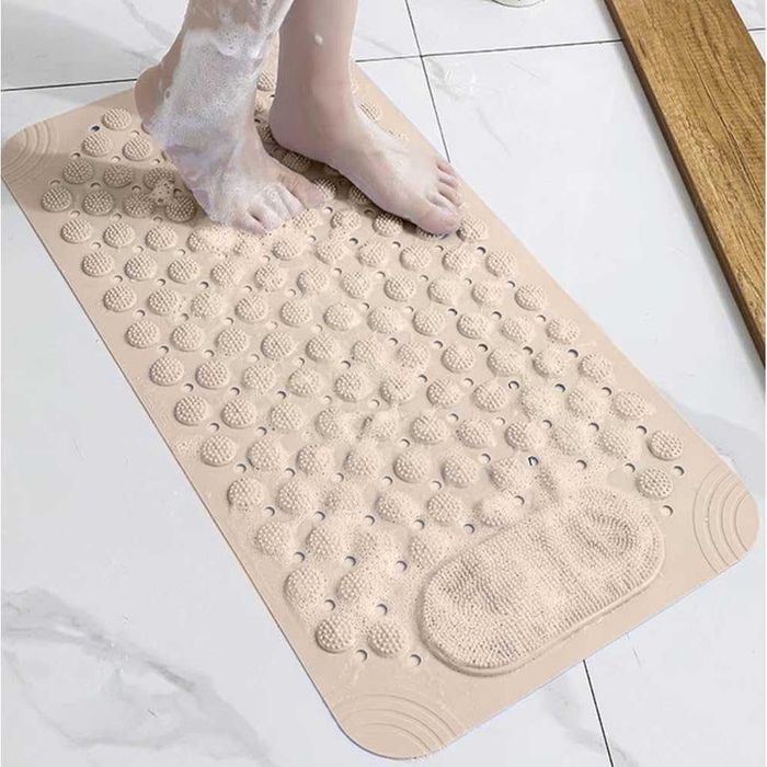 Covoras baie cada dus cu ventuze si masaj pentru picioare 36 x 69 cm