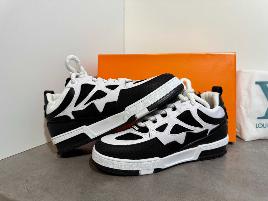 Adidasi Louis Vuitton Skate LV Black & White Nou - Full Box