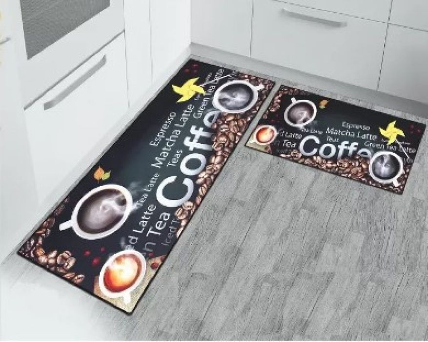 Комплект водоустойчиви противоплъзгащи постелки за кухня