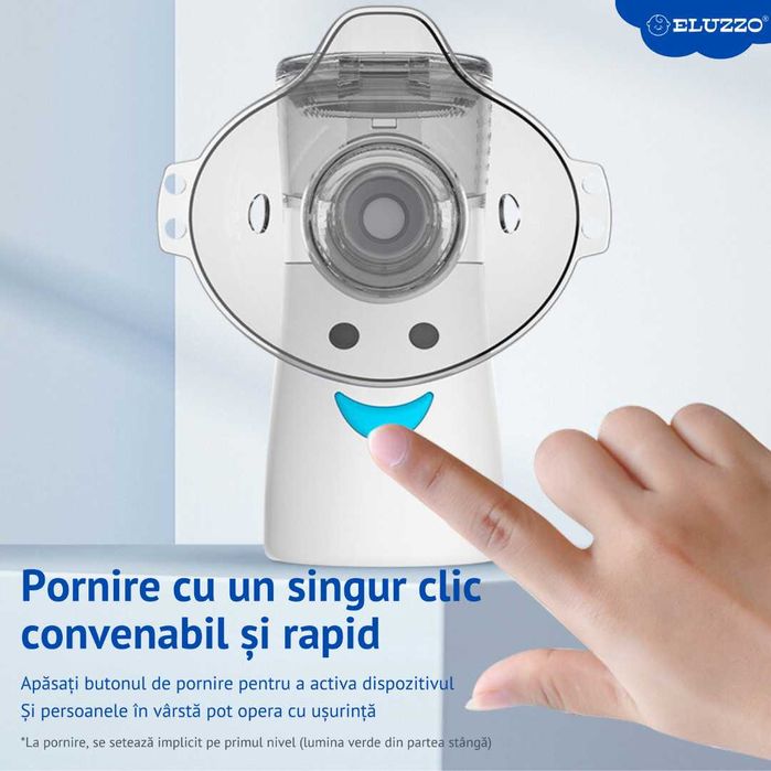 Nebulizator Portabil cu Ultrasunete, Copii si Adulti, NOU, sigilat.
