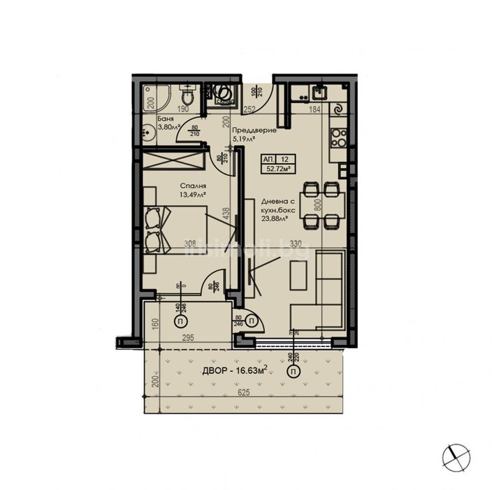 Продава се Двустаен апартамент в София, Малинова долина - 57 кв.м за 2437 €/кв.м - Снимка #4