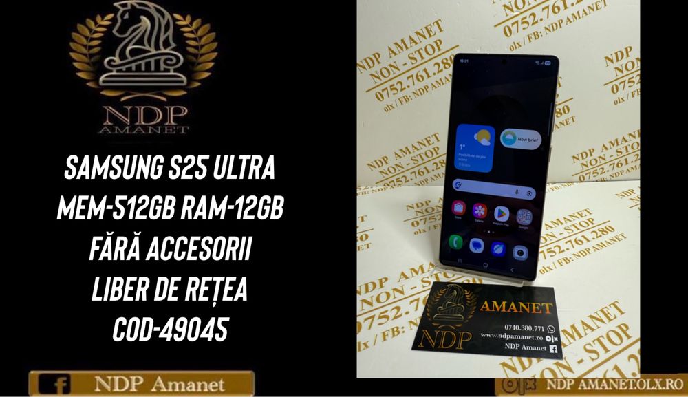 NDP Amanet Braila Samsung S25 Ultra 512gb (49045)