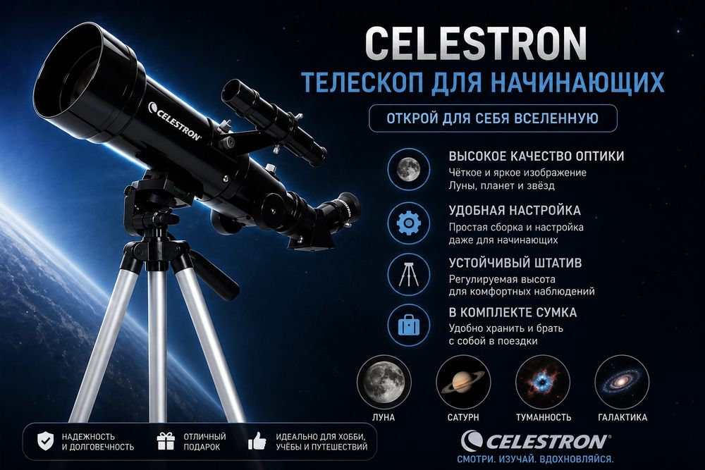 Телескоп Celestron Travel Scope 70x400
