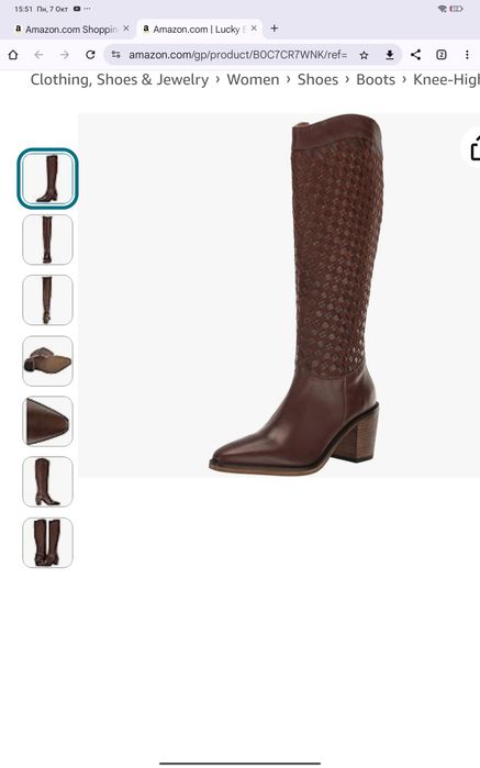 Lucky brand натуральная кожа из США сапоги