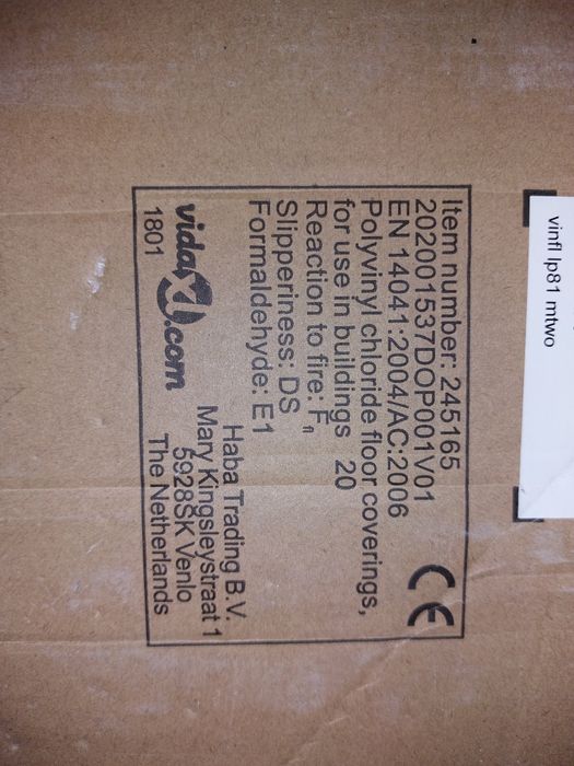 Set placi de pardoseala pentru 5.2. Grosime 2 mm6 m  PVC,