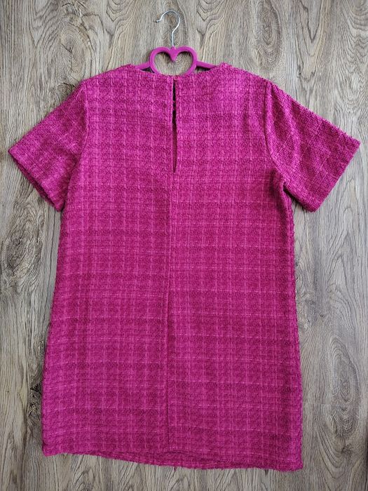 Рокля букле в цвят циклама