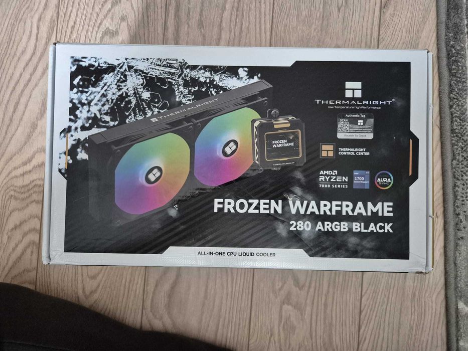 Cooler CPU Lichid Thermalright Frozen Warframe 280 Black ARGB LCD 2.4'