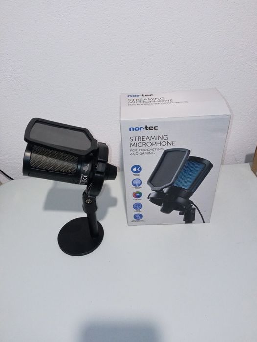 Vând microfon Nortec Pentru Streaming Podcast Gaming cu lumini