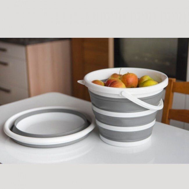 Galeata pliabila, din silicon, capacitate 10 L